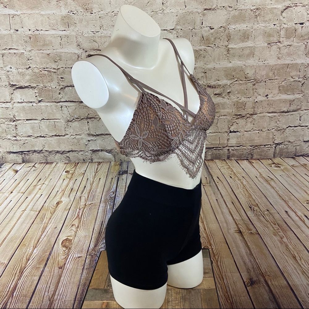 Express taupe adjustable strap bralette size small - Picture 9 of 12